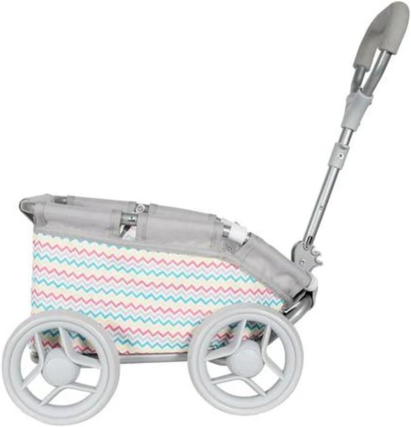 Adora Creative Rainbow Zig Zag Baby Doll Wagon for Fun and Educational Pretend Play, Doll Accessory That Fits Most Dolls and Stuffed Animals, Birthday Gift for Ages 3+ - Image 3